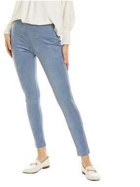NWOT J. McLaughlin Lori Suede Leggings Misty Blue Size Large